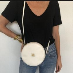 Authentic Vintage Gucci GG Micro Guccissima Canteen Circle Round Crossbody Bag