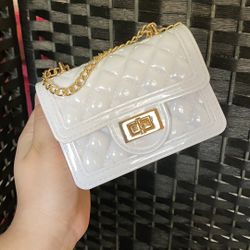 White jelly Purse 