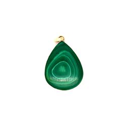 Silver 925 Large Malachite Pendant