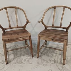 Vintage Wishbone Accent Chairs from World Market - Pair
