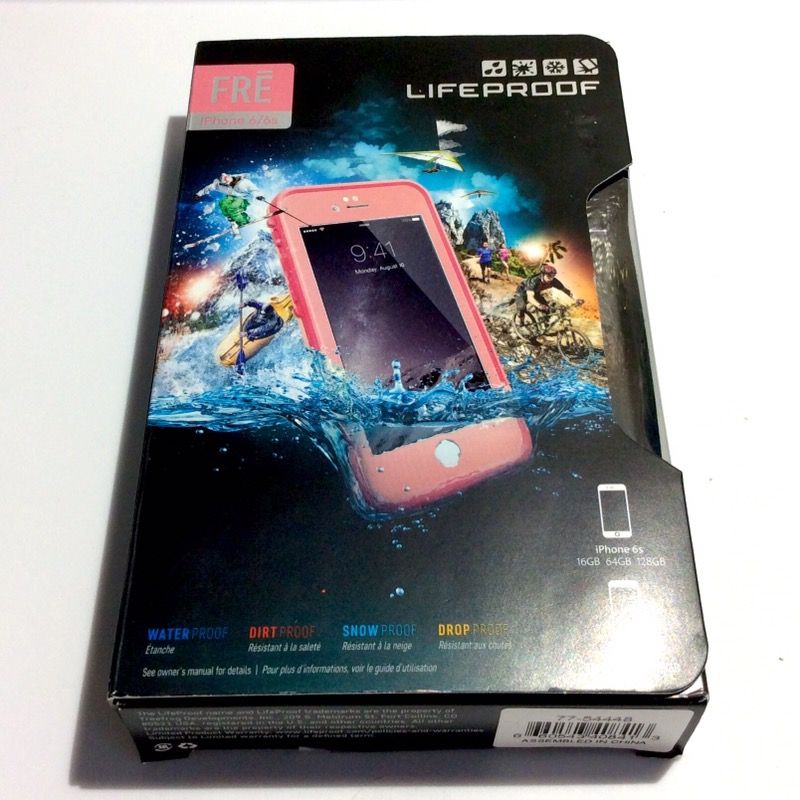 iPhone 6, 6s, SE Lifeproof Waterproof Case (Pink / Neon Yellow Trim)