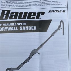 9 inch variable speed drywall sander