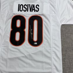 Andrei Iosivas Signed Autograph Custom Jersey- Metabilia Coa-Cincinnati Bengals