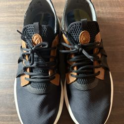 Olukai Manele Golf Shoes Sneaker Black Lace Up Men's Size 12 excellent