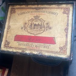 Antique Tray Vintage Rectangular Mexican Wooden Tray W/ Handles 1983 Rosa Gutierrez 24"x16.5"