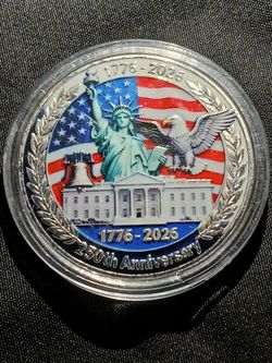 Historical 250th Anniversary Coin Bell & Eagle