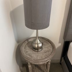 2 Side Tables with 2 Lamps Included 