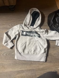 Champion Kids Pullover Hoodie Gray Camo