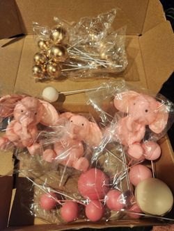 Baby Elephant Theme Cake Decoration