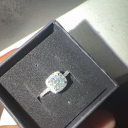 Mossinite Adjustable Ring