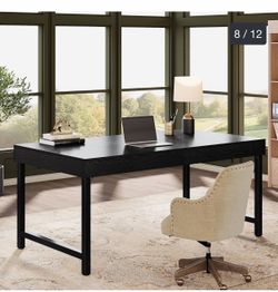 New Open Box 55" Black Industrial Office Desk $75 firm