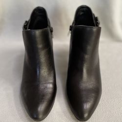 Alfani ankle black leather boots W5.5