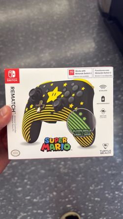 Super Mario REMATCH Wireless Controller – Nintendo Switch/Switch 2 – Glow-in-the-Dark – New in Box
