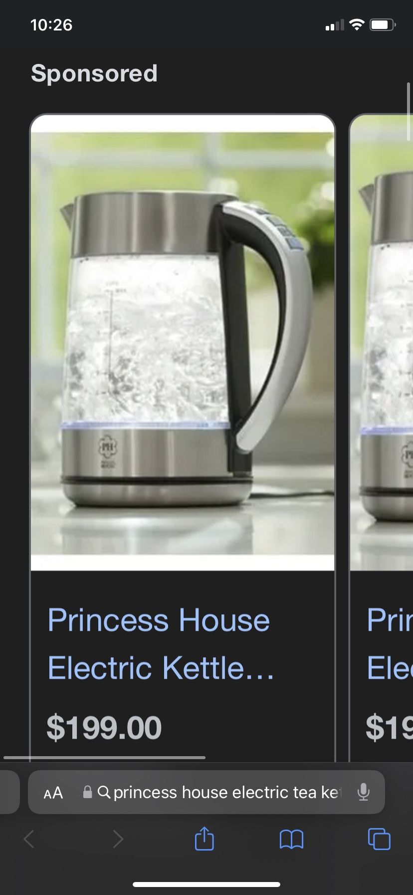 New Princess House In Box Electric Tea Kettle