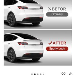Rear Carbon Fiber Spoiler For Tesla Y. 2020-2024