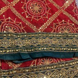 Gharchola Red Green Saree For Sale