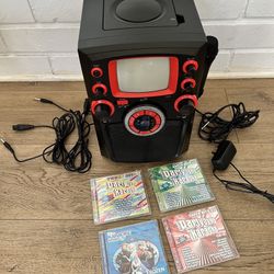 ilive Bluetooth Karaoke Party Machine Black IJMB484B w/ 1 Microphone & 4x CD+Gs