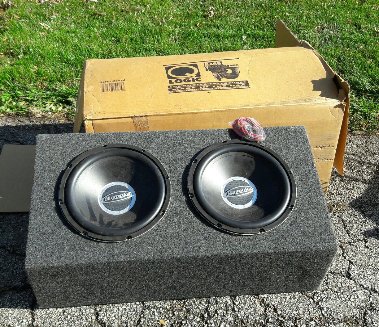 Bazooka 12" Sub Woofers w/ Box - NEW