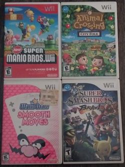 6 Nintendo Wii games $30 each