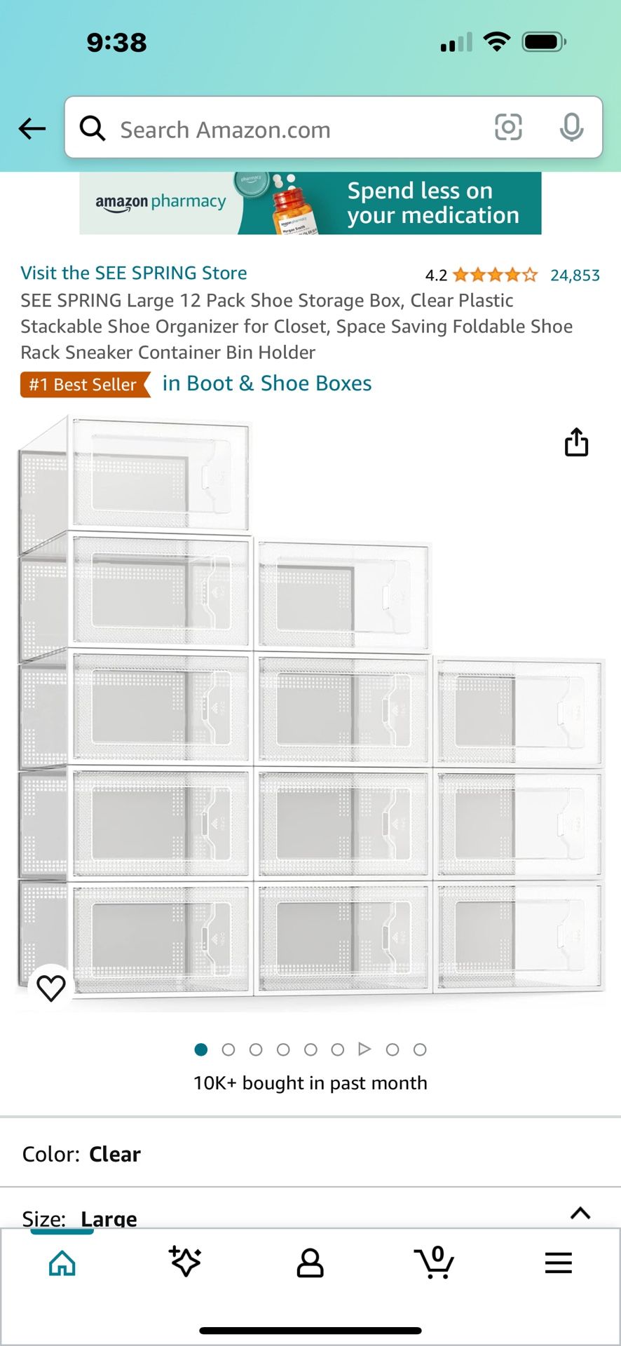 Shoe Box Storage 