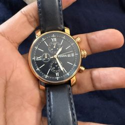 Fossil Chronograph Leather Watch