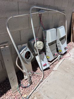 Free solar system power boxes - no solar panels (I already got rid of them)