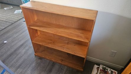 Solid wood bookcase