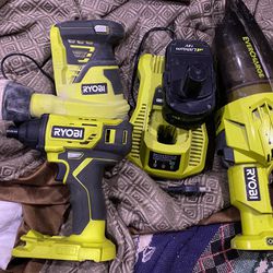 ryobi tools and battery