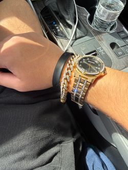 Bulova bracelet and watch set