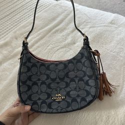 Denim Coach Shoulder Bag