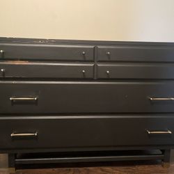 Black Retouched Dresser 