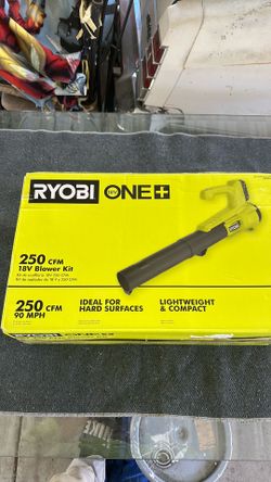 RYOBI ONE+ 18V 250 CFM Cordless Leaf Blower Kit - Like New Open Box w/ Battery + Charger