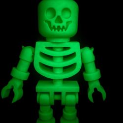 13 Inch Lego Brick Skeleton (glows in the dark)