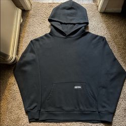 boxy blank black oversized hood shaka wear hoodie