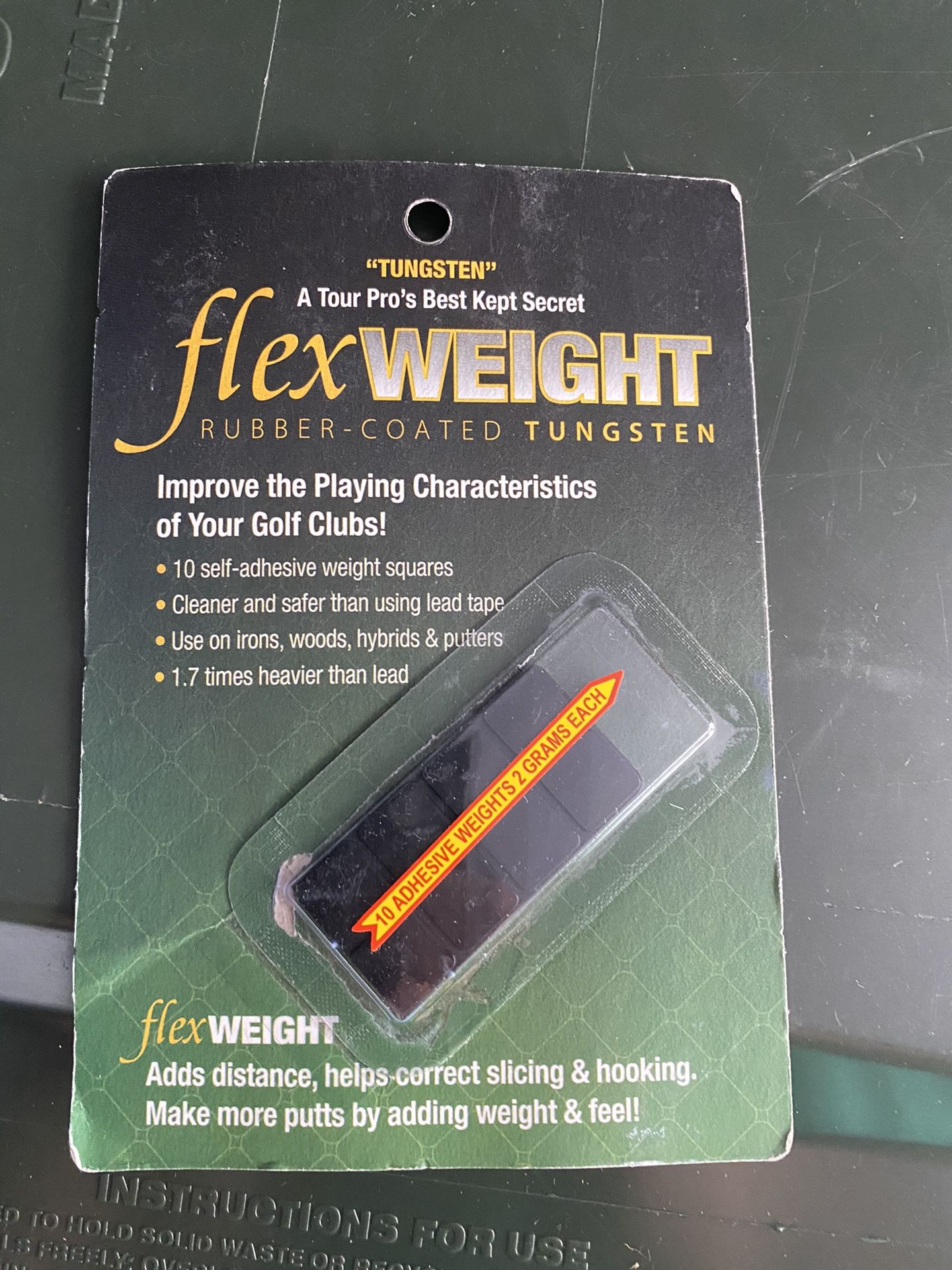 Flex Tee Rubber Tungsten Golf Club Weights Pack Of 8