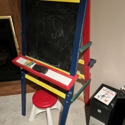 Children’s chalk and whiteboard