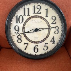 Wall Clock, 20 In.² Sterling &  Noble Works