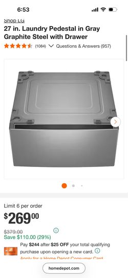 Laundry pedestal