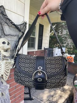 Coach Signature SoHo Canvas Shoulder Bag
