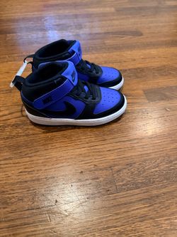 Nike Kids Mid-Top Sneakers Blue and Black