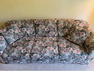 Vintage floral couch