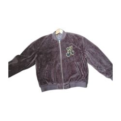 ASOS Design Unisex Brown Faux Shearling Teddy Bomber Jacket Letterman XL