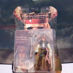 Pirates Of The Caribbean Dead Man's Chest Prison Escape Jack Sparrow Action Figure