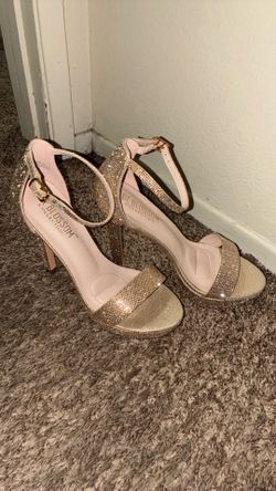 Gold Glittery High Heels