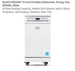 Black+Decker Portable Dishwasher