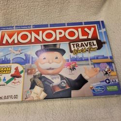 Monopoly Travel World Tour Board Game Hasbro *sealed 