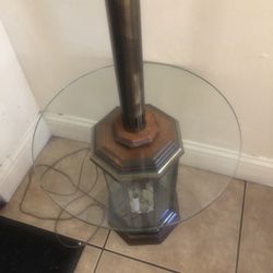 Lamp Glass Table
