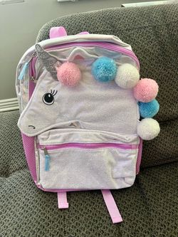 Unicorn Pom-Pom Backpack