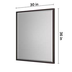 30 in. W x 36 in. H Framed Oil Rubbed Bronze Mirrors for Bathroom Wall Beveled Mirror Bathroom Vanity Mirror Over Sink