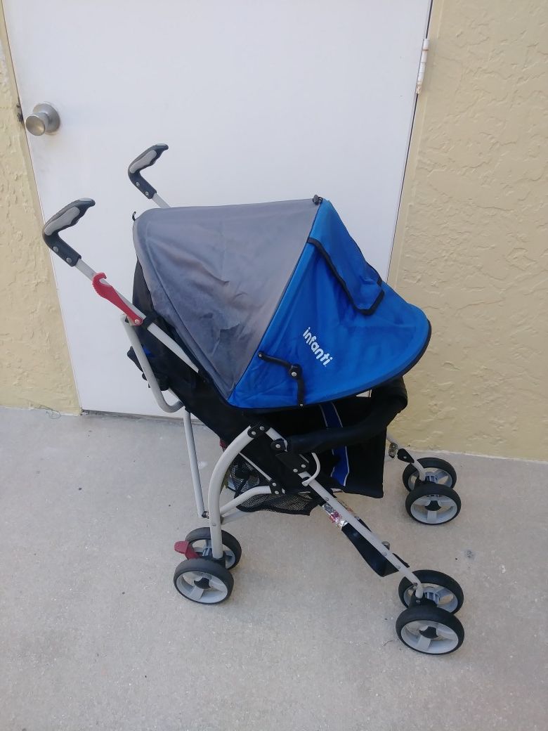 Baby stroller with sun shade